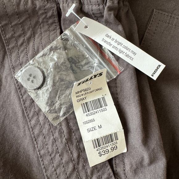 RSQ Womens Low Rise Parachute Cargo Pants Gray Size M - Picture 11 of 12